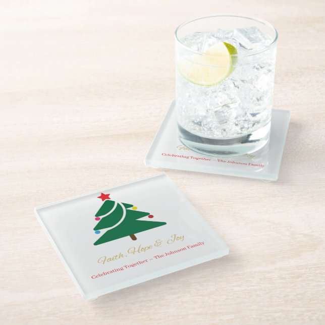 Christmas Coaster (Angled)