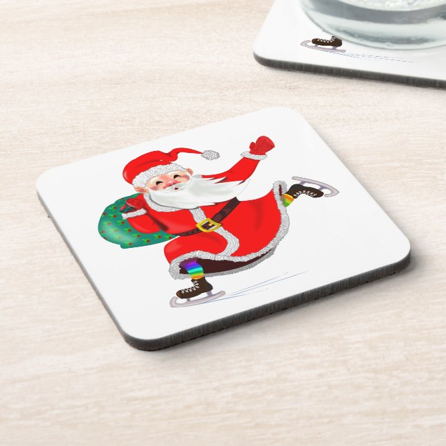 Christmas Coaster Gift Santa Claus (Left Side)