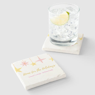 Christmas Coaster with Holiday Motifs