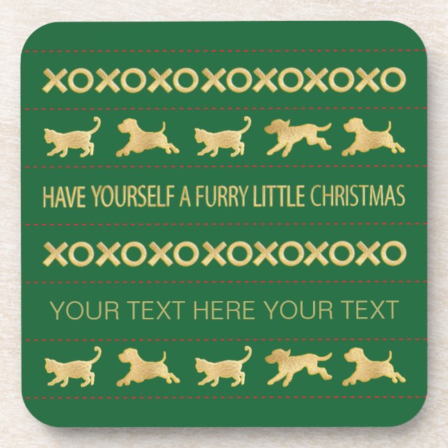 Christmas Coasters Furry Little Christmas (Front)