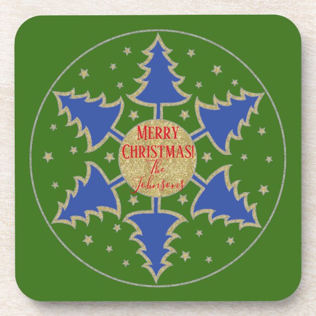 Christmas Coasters Glorious Trees (Front)