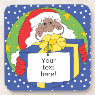 Christmas Coasters Santa of Colour Presents