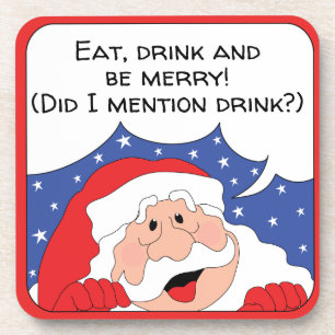 Christmas Coasters Santa Says