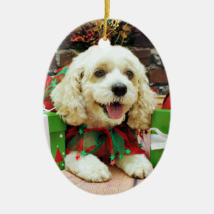 Christmas - Cockapoo - Clancy Ceramic Tree Decoration