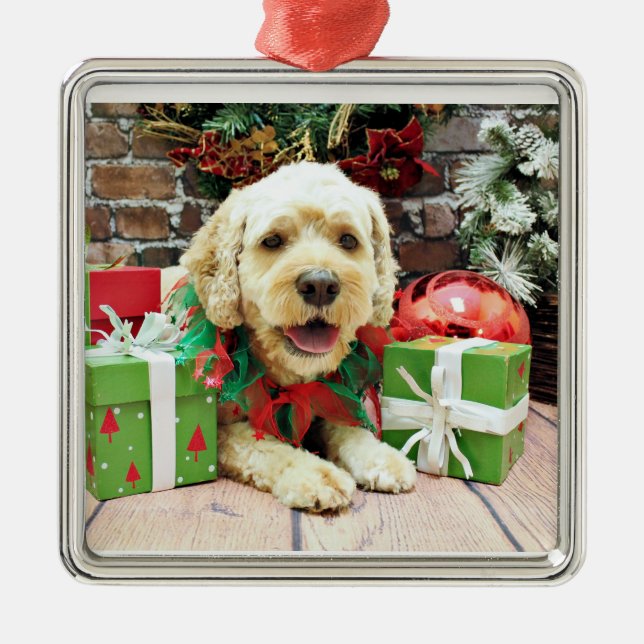 Christmas - Cockapoo - Cooper Metal Tree Decoration (Front)
