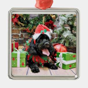 Christmas - Cockapoo - Jack Metal Ornament