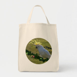 Christmas Cockatoo Bird in Australia Tote Bag