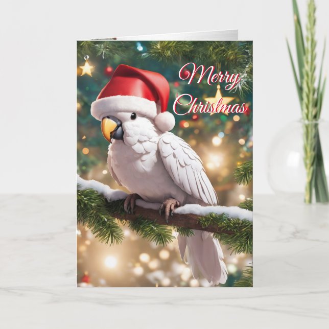 Christmas Cockatoo holiday card  (Front)