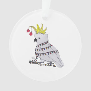 Christmas Cockatoo Ornament