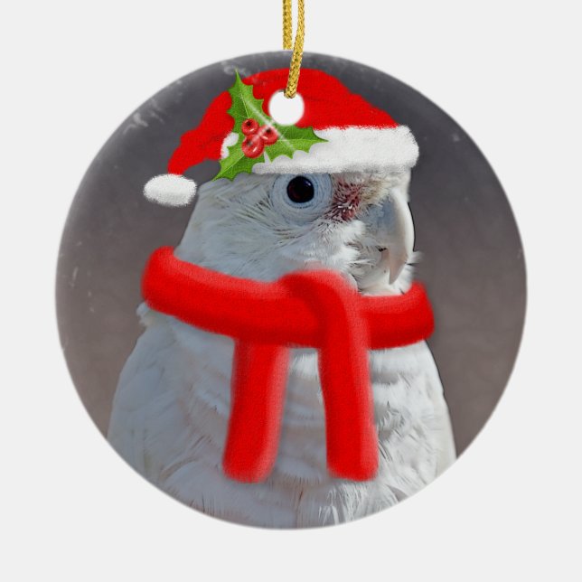 Christmas Cockatoo Ornament (Front)