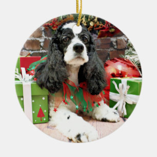 Christmas - Cocker Spaniel - Laci Ceramic Tree Decoration