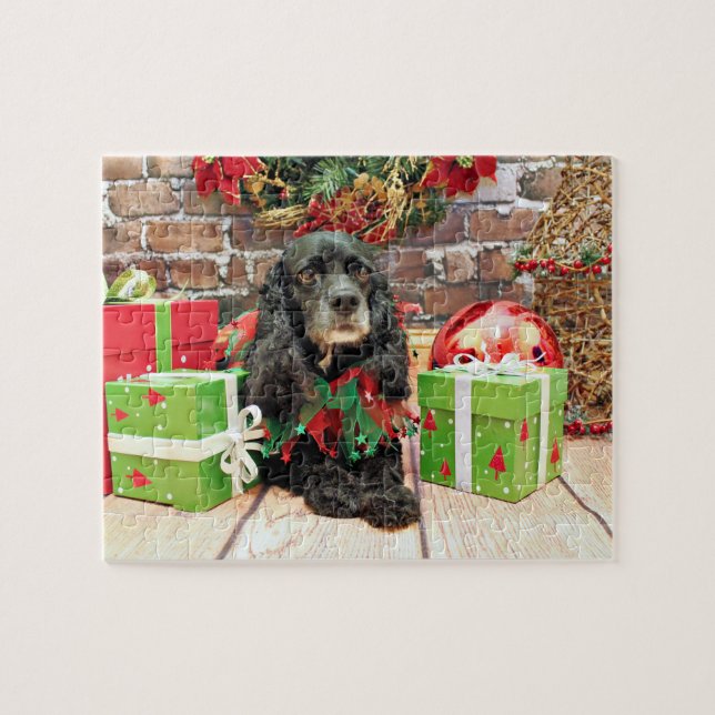 Christmas - Cocker Spaniel - Lily Jigsaw Puzzle (Horizontal)