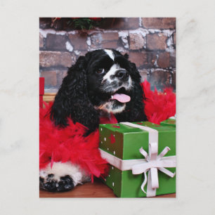 Christmas - Cocker Spaniel - Maggie Holiday Postcard
