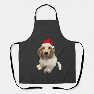 Christmas Cocker Spaniel (White) Essential T-Shirt Apron
