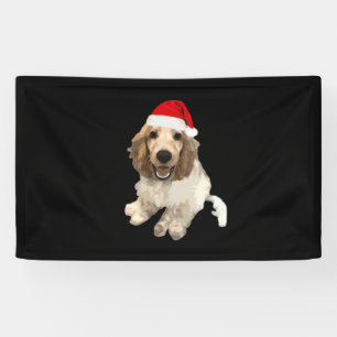 Christmas Cocker Spaniel (White) Essential T-Shirt Banner