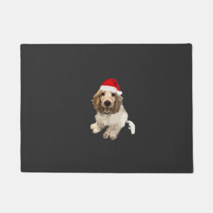 Christmas Cocker Spaniel (White) Essential T-Shirt Doormat