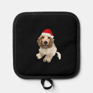 Christmas Cocker Spaniel (White) Essential T-Shirt Pot Holder