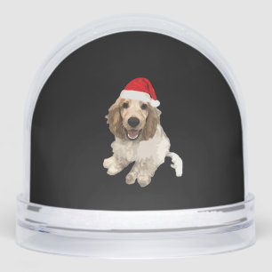 Christmas Cocker Spaniel (White) Essential T-Shirt Snowglobe