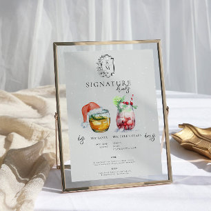 Christmas Cocktail   Bride & Groom Signature Drink Poster