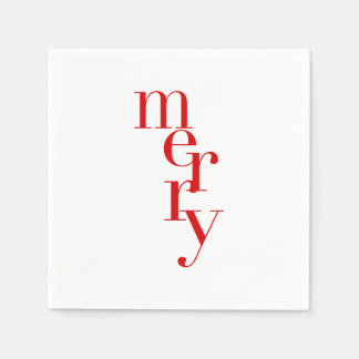 Christmas Cocktail Napkins | Merry