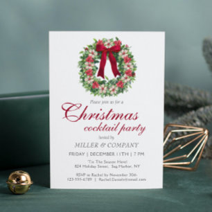Christmas Cocktail Party Corporate Christmas Party Invitation