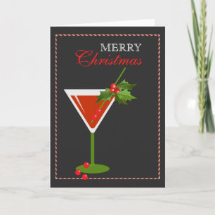 Christmas Cocktail Party Holiday Greeting Card