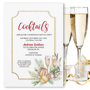 Christmas Cocktail Party Invitation