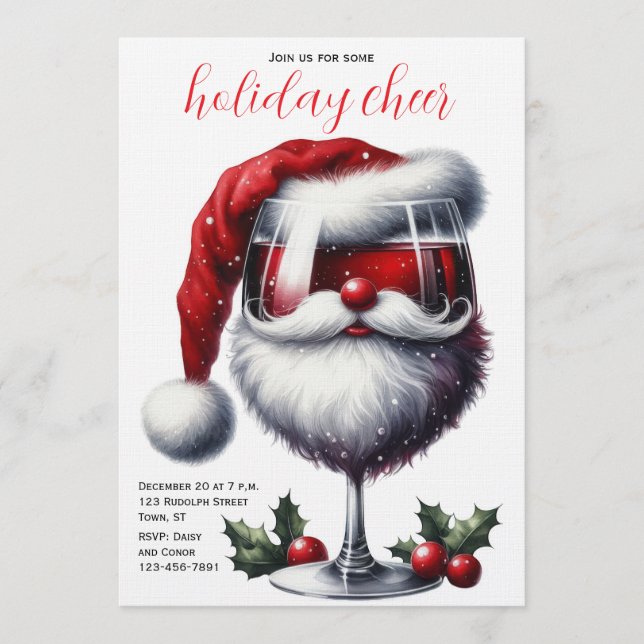 Christmas Cocktail Party Invitation (Front)