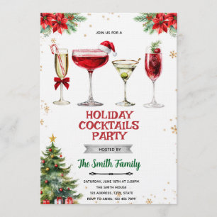 Christmas Cocktail Party Invitation