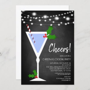 Christmas Cocktail Party Invitation