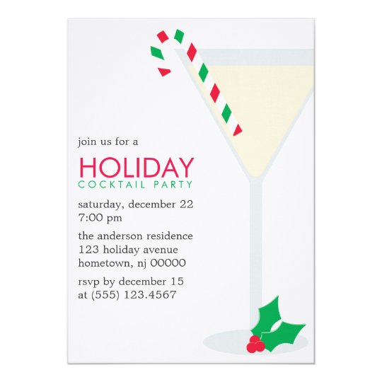 Christmas Cocktail Party Invitations