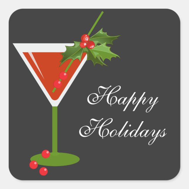 Christmas Cocktail Party Sticker (Front)