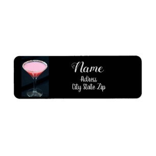 ***CHRISTMAS COCKTAIL* RETURN ADDRESS LABEL