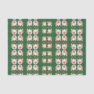 Christmas Cocoa Geometric Abstract Design Tissue Paper