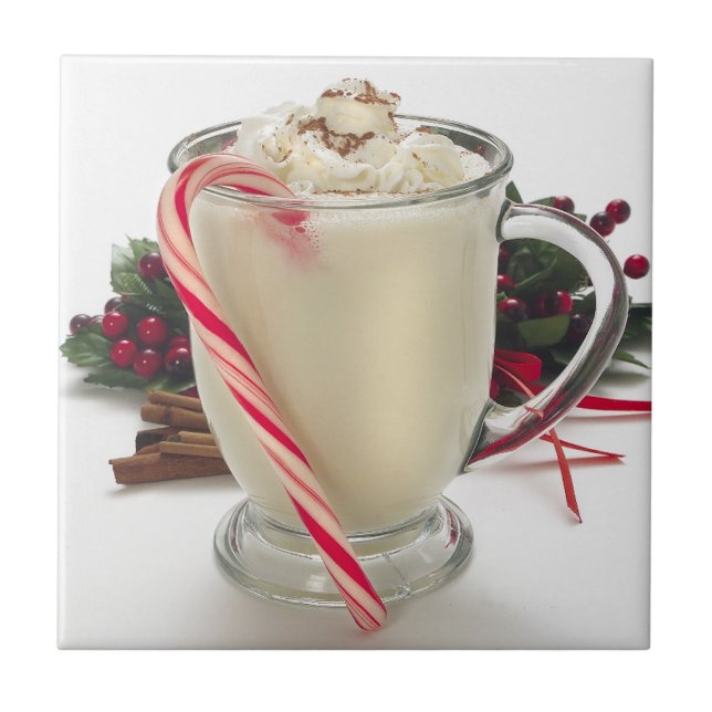 Christmas Cocoa Tile Trivet (Front)