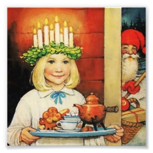 “Christmas Coffee” by Jenny Nystrom Photo Print