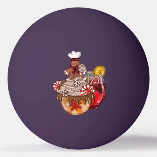 Christmas coffee Christmas coffee Ping Pong Ball (Front)