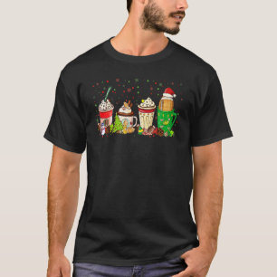Christmas Coffee Football Game Day Coffee Drink T-Shirt