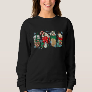 Christmas Coffee Latte Coffee Xmas Pyjamas Snowma Sweatshirt