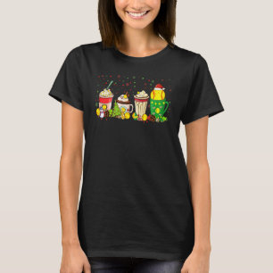 Christmas Coffee Softball Baseball Game Day Coffee T-Shirt