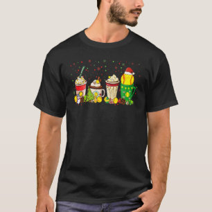 Christmas Coffee Softball Baseball Game Day Coffee T-Shirt