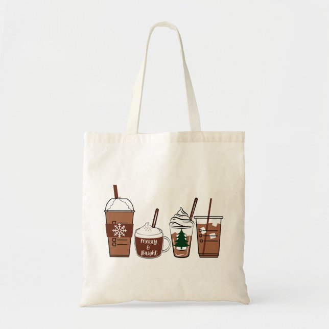 Christmas Coffee Tote Bag (Front)