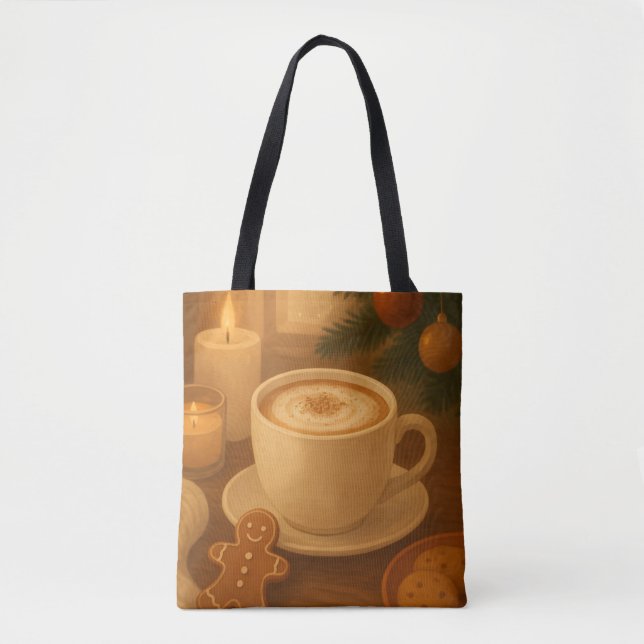 Christmas Coffee Vibes Tote Bag (Front)