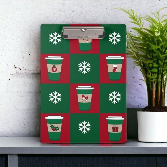Christmas Coffees Snowflakes Holiday Clipboard (Creator Uploaded)