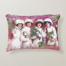 Christmas cold outside snow maidens Pillow