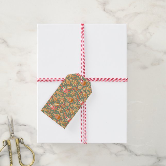Christmas Collage  Gift Tags (With Twine)
