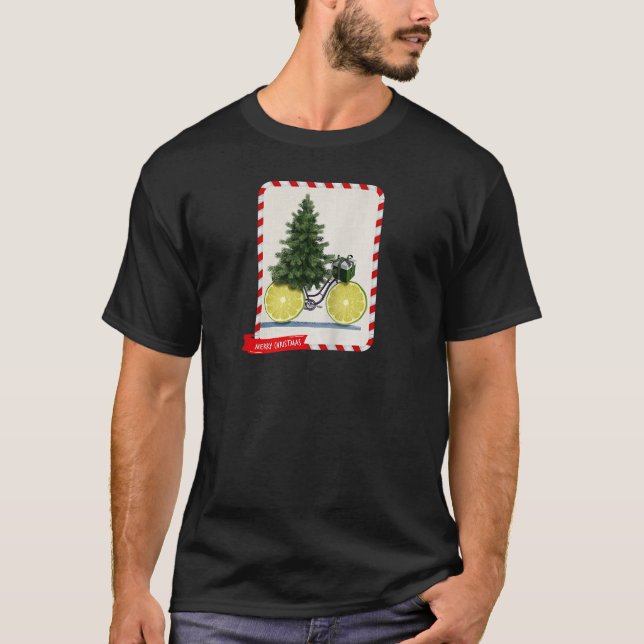 Christmas Collage Noel Tree Christmas Garland Ligh T-Shirt (Front)