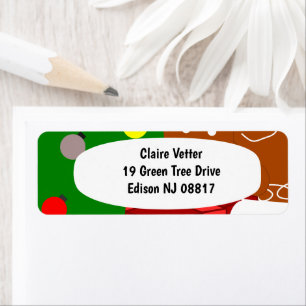 Christmas Collage  Return Address Label