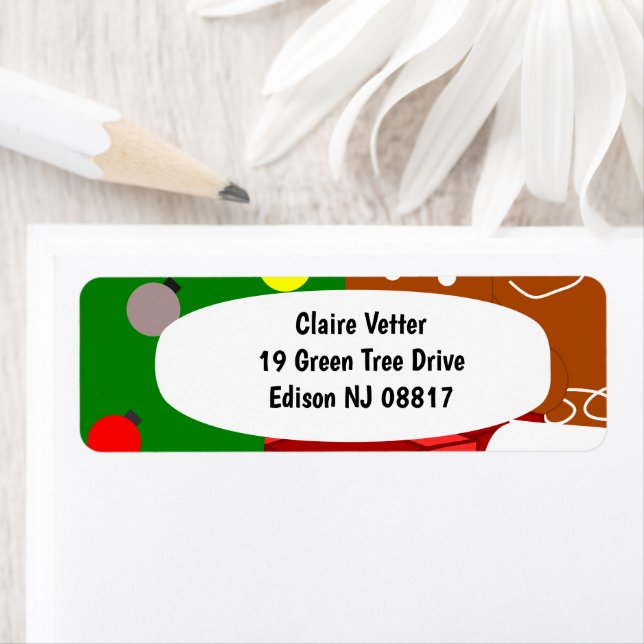 Christmas Collage  Return Address Label (Insitu)