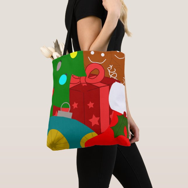 Christmas Collage  Tote Bag (Close Up)